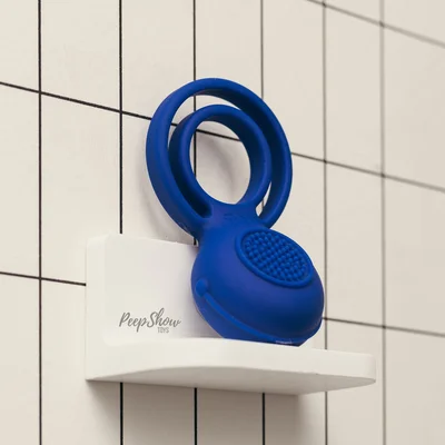 cock power ultimate vibrating cock ring blue