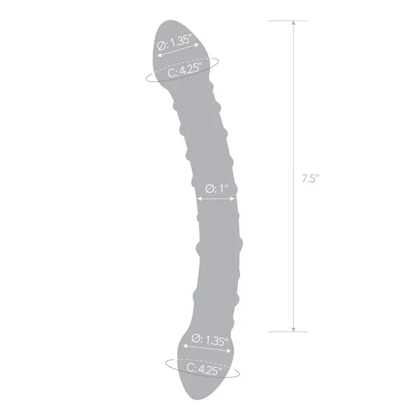 10" Double Trouble Glass Dildo by Gläs — image 4 of 12