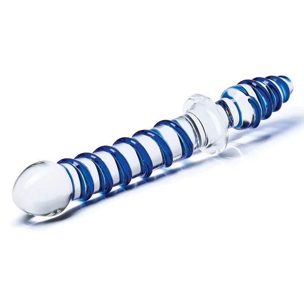 10" Mr. Swirly Double Ended Glass Dildo & Butt Plug — image 6 of 14