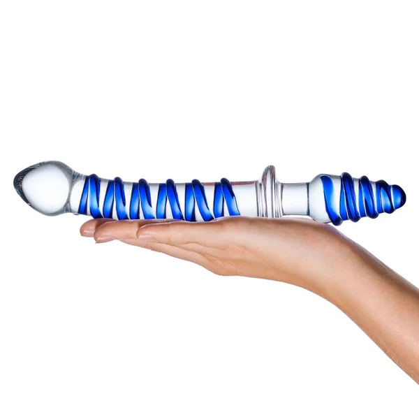 10" Mr. Swirly Double Ended Glass Dildo & Butt Plug — image 4 of 14