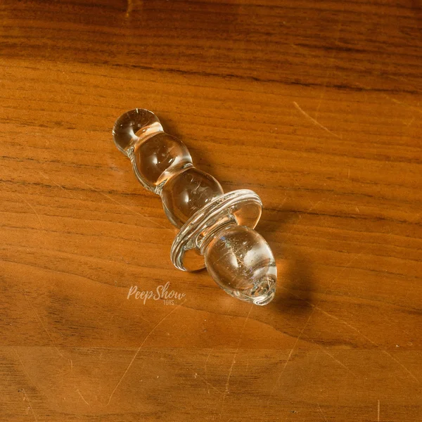 4.5" Titus Beaded Butt Plug by Gläs — image 6 of 10