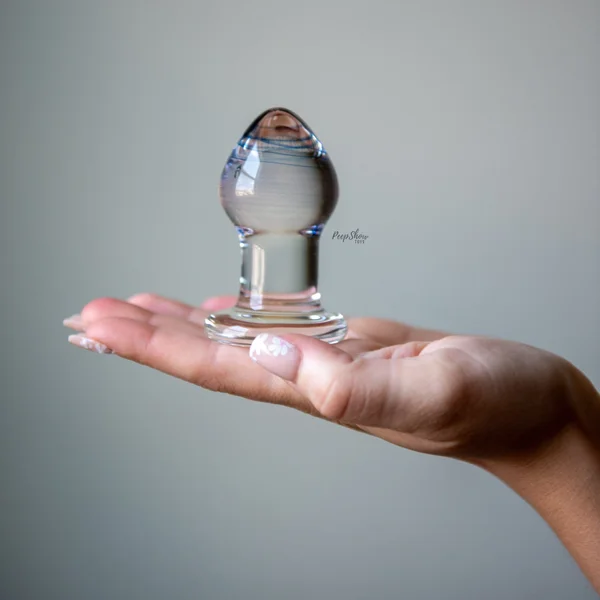 3.25" Amethyst Rain Butt Plug by Gläs — image 2 of 16