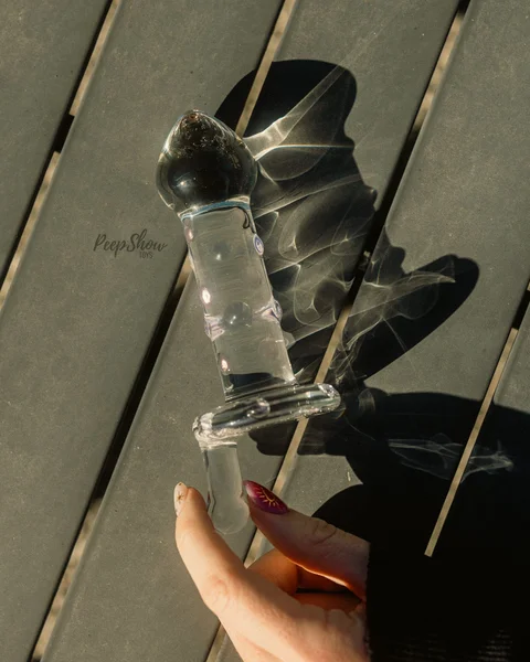 6.5" Candy Land Juicer Glass Dildo with Twist-Grip — image 8 of 16