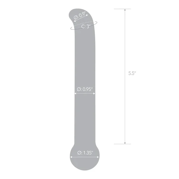 6.75" Purple G-Spot Tickler by Gläs — image 11 of 14