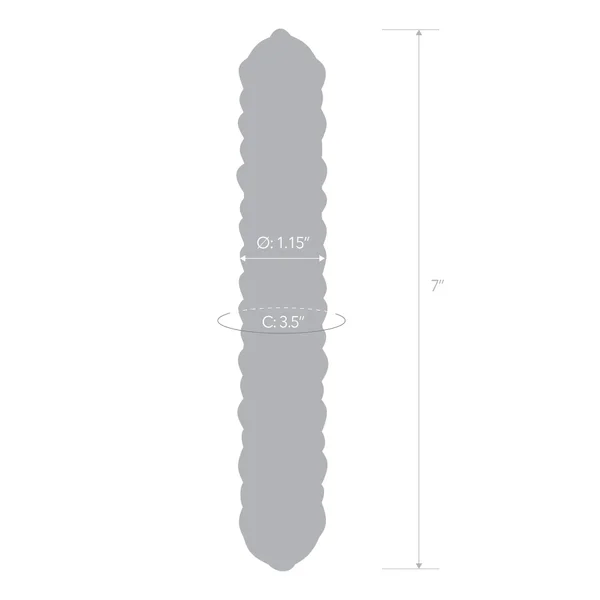 7" Purple Rose Nubby Dildo by Gläs — image 3 of 10
