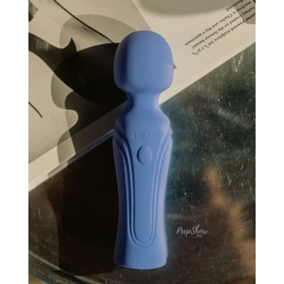 swan era petite wand vibrator with deep adjustable vibration