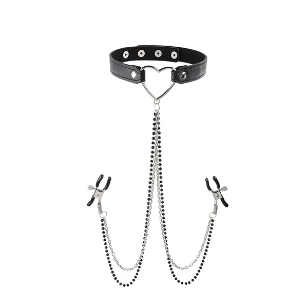 Amor Collar with Nipple Jewelry & Clamps — image 2 of 4