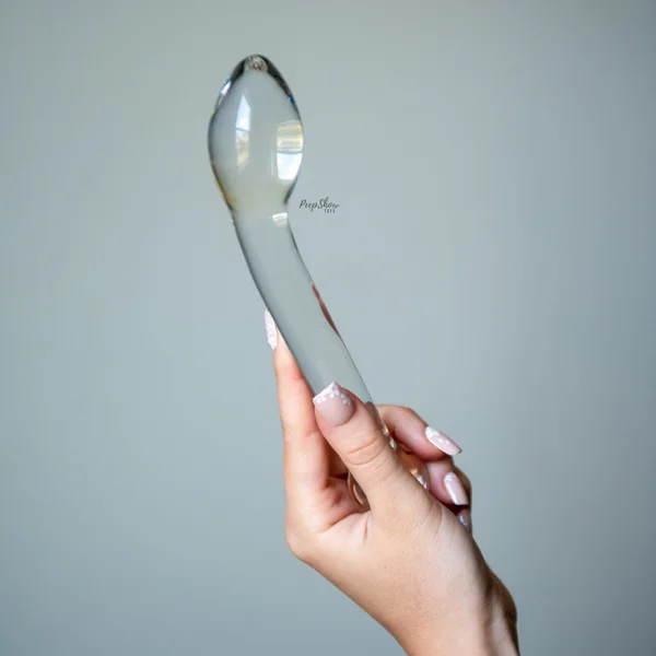 8" Slimline G-Spot Finder Glass Dildo by Gläs — image 3 of 20