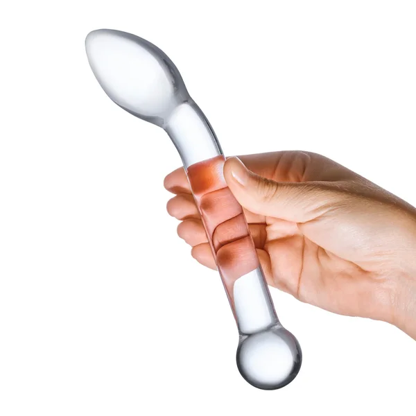 8" Slimline G-Spot Finder Glass Dildo by Gläs — image 4 of 20