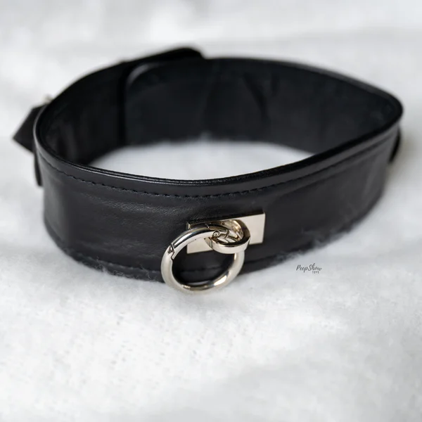 Plain Leather BDSM Collar, Real Leather by Rouge — image 13 of 18
