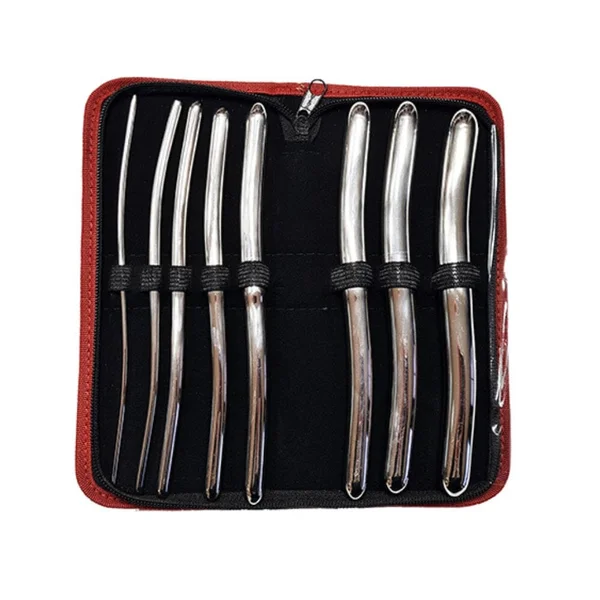 Stainless Steel Hegar Dilator - 8-Pack Urethral Sounds with Storage Case — image 9 of 12