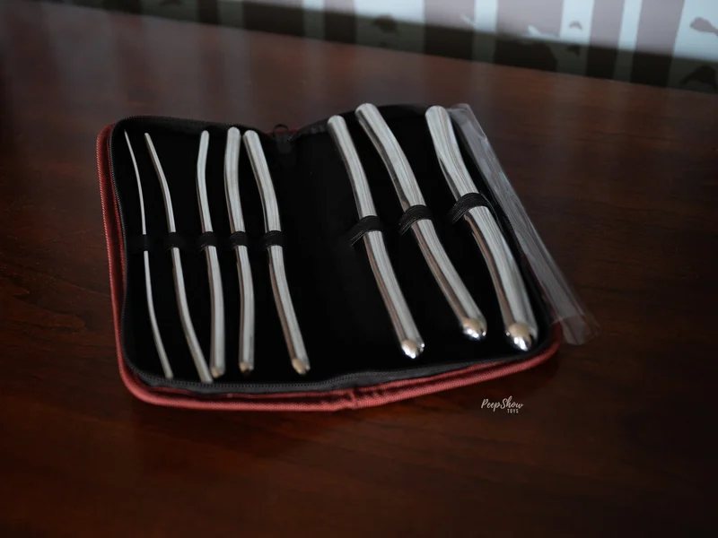 Stainless Steel Hegar Dilator - 8-Pack Urethral Sounds with Storage Case — image 2 of 12
