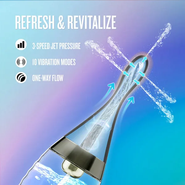 Aqua Jet Vibrating Anal Douche Cleaner - Remote Control Silicone Enema — image 10 of 18