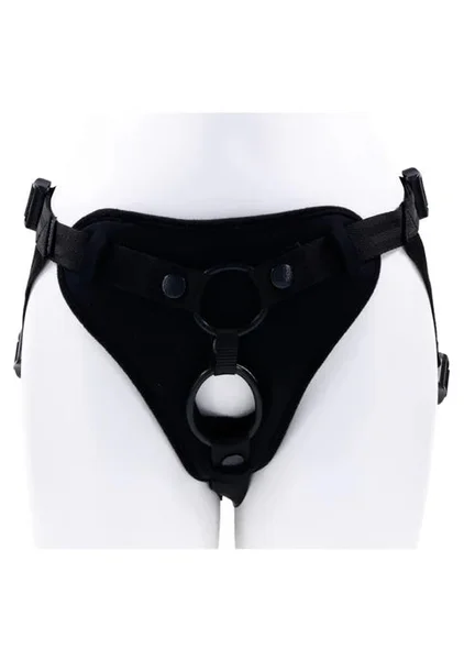 Dual Desires Strap-On Harness to Fit over Penis and Testicles — image 5 of 14