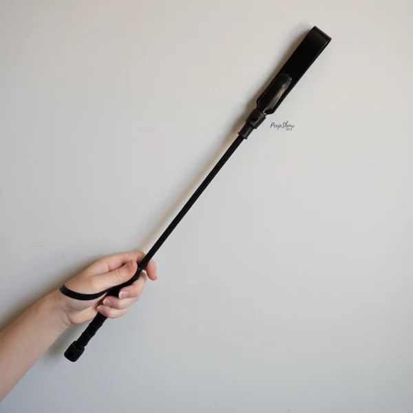 Leather Short Riding Crop with Slim Tip — image 17 of 22