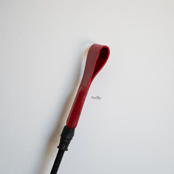 Leather Short Riding Crop with Slim Tip — image 3 of 22