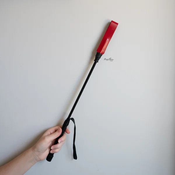 Leather Short Riding Crop with Slim Tip — image 15 of 22