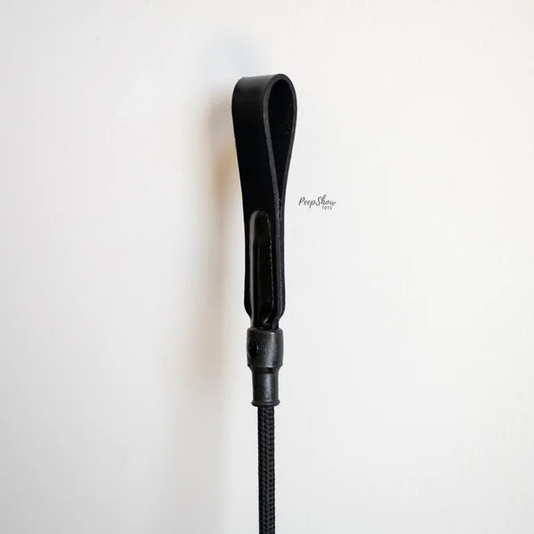 Leather Short Riding Crop with Slim Tip — image 4 of 22