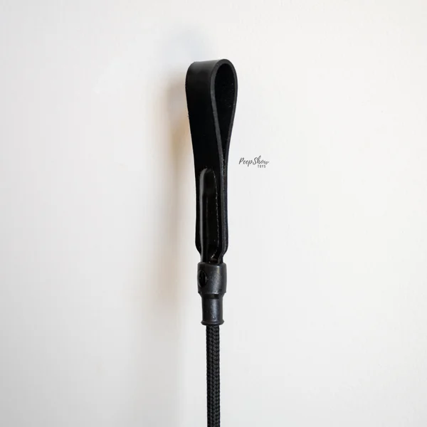 Leather Short Riding Crop with Slim Tip — image 20 of 22