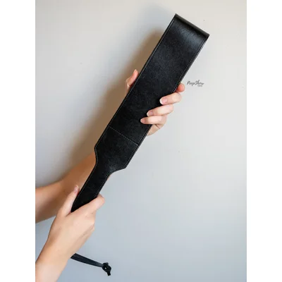 leather open folded paddle