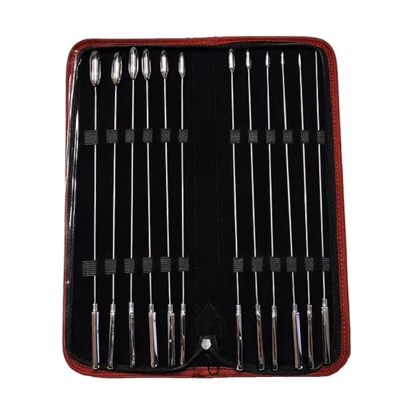 Stainless Steel 12-piece Rosebud Urethral Sound Kit — image 3 of 6
