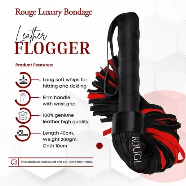 Leather Short Handle Suede Flogger — image 5 of 15