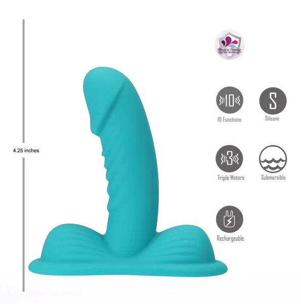 Maia Oakley 3-Motor Vibrating Dildo Grinder — image 9 of 20