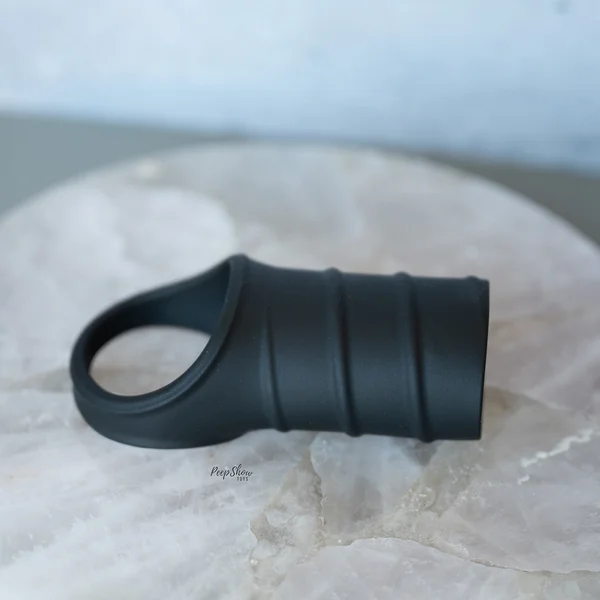 Levelz Silicone Cock Ring & Ribbed Sleeve — image 4 of 8