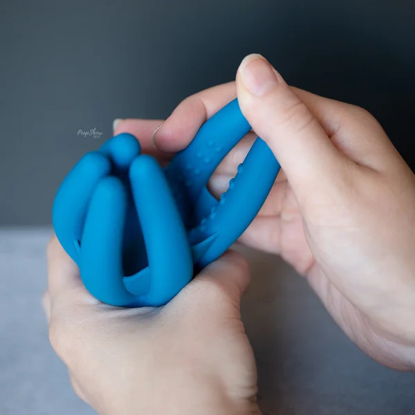 Digital Vibrating Silicone Penis Head Stimulator with Tentacles — image 6 of 10