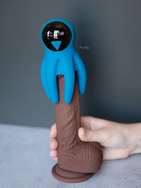 Digital Vibrating Silicone Penis Head Stimulator with Tentacles — image 5 of 10