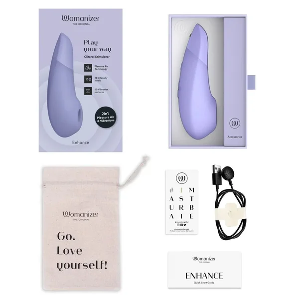 Womanizer Enhance - Clitoral Air Pulse + Rumbly Vibration — image 2 of 16