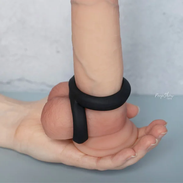 8-Grip Soft Silicone Cock and Balls Ring — image 9 of 18