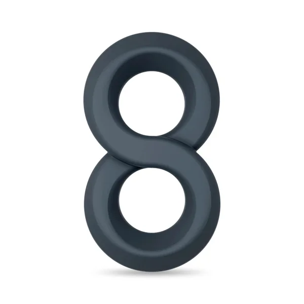 8-Grip Soft Silicone Cock and Balls Ring — image 2 of 18