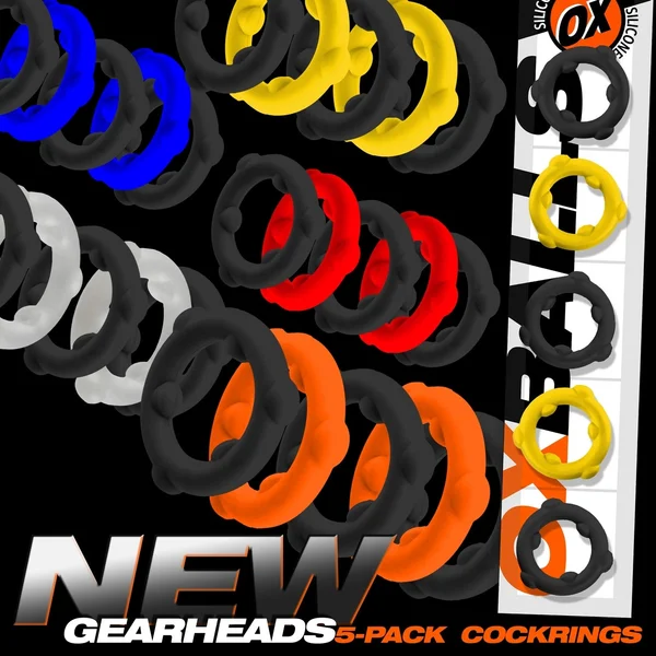 Oxballs Gearheads 5-Pack Cock Ring Set — image 25 of 25