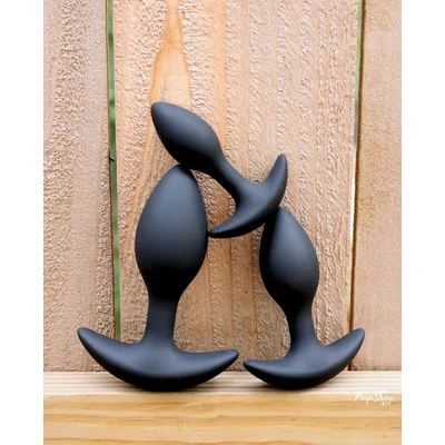 3 heft ultra weighted silicone butt plugs 3 pack