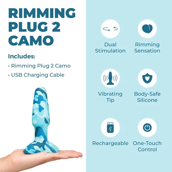 Camo Rimming Plug 2 by b-Vibe — image 3 of 14