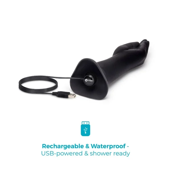 10.5" Vibrating Silicone Fisting Dildo with Suction Base — image 10 of 14