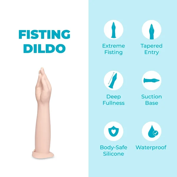 16.5" Silicone Fisting Dildo with Suction Base — image 11 of 14