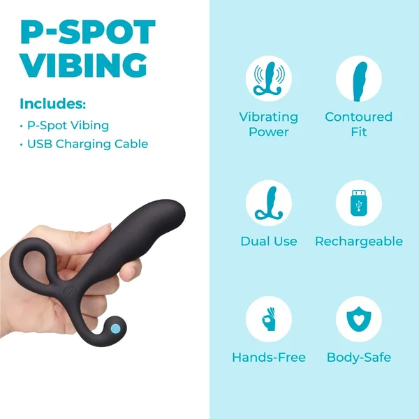 P-Spot Vibing Vibrating Silicone Prostate Massager — image 14 of 16