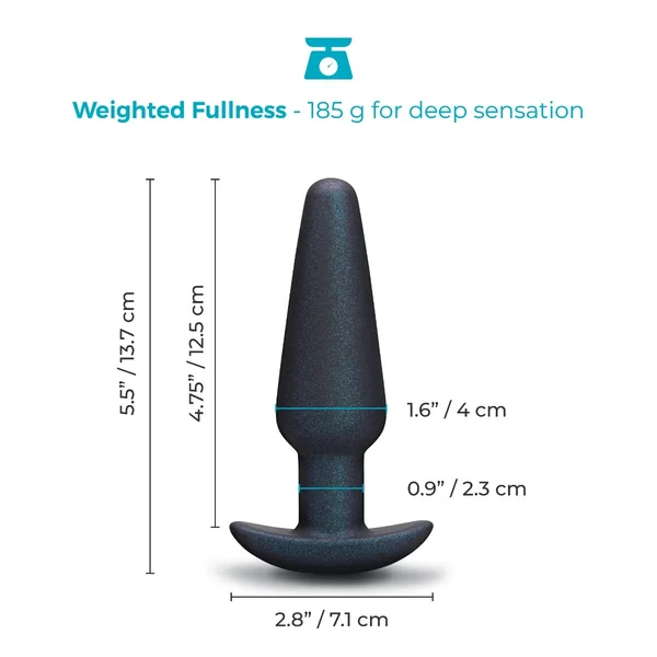 Butties Hefty Weighted Silicone Plug by b-Vibe — image 4 of 12