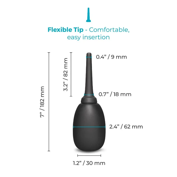 Flexible Silicone Anal Douche by b-Vibe, 5oz. — image 3 of 18