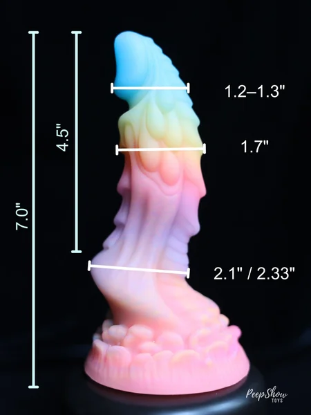 Lucien Easy 1st Dragon Dildo - Glow-in-the-Dark — image 9 of 25