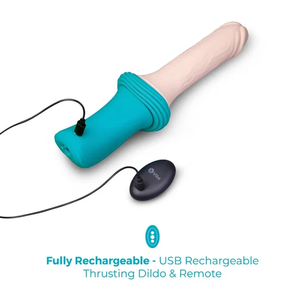 b-Vibe Realistic Thrusting Dildo with Remote — image 10 of 14