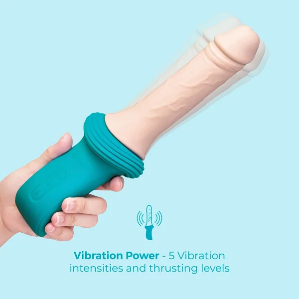 b-Vibe Realistic Thrusting Dildo with Remote — image 3 of 14