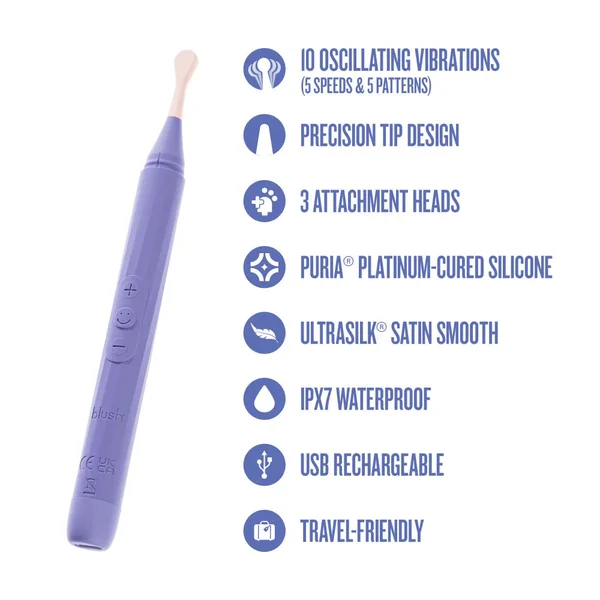 Lush Juno Oscillating Clit Massager with 3 Attachments — image 11 of 25