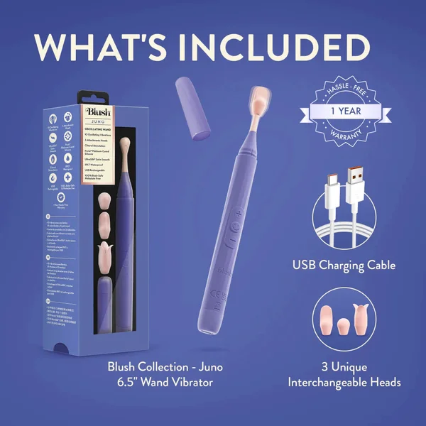 Lush Juno Oscillating Clit Massager with 3 Attachments — image 15 of 25