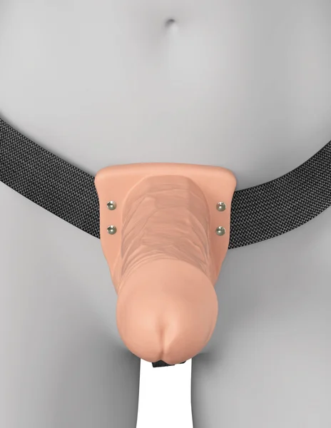 7-Inch Vibrating Fantasy Xtensions Hollow Silicone Strap-On — image 22 of 25