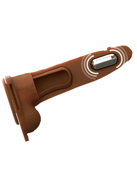 7-Inch Vibrating Fantasy Xtensions Hollow Silicone Strap-On — image 7 of 25