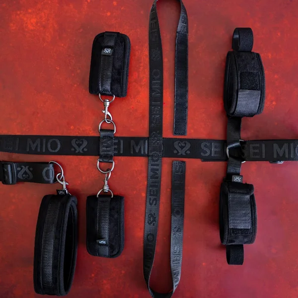 Under Chair Complete Restraint System - 4 Cuffs + Collar — image 5 of 8