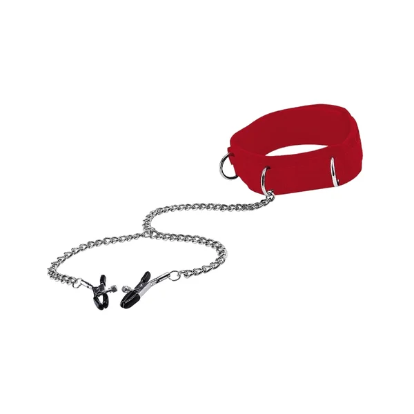 Nipple Clamps & Red Velcro Collar — image 8 of 10